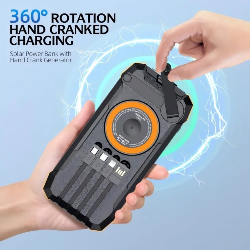 50000mAhソーラーパワーバンク、ポータブル屋外緊急充電 - Solar Emergency Charger のレビューと価格