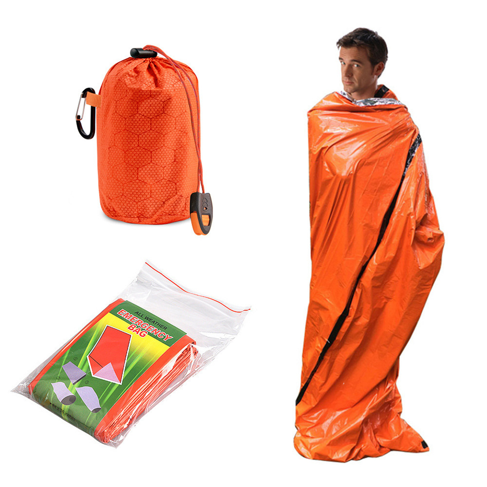 保温寝袋 ポータブルスリーピングパッド キルト PEアルミフ - Bivy Bag Emergency のレビューと価格