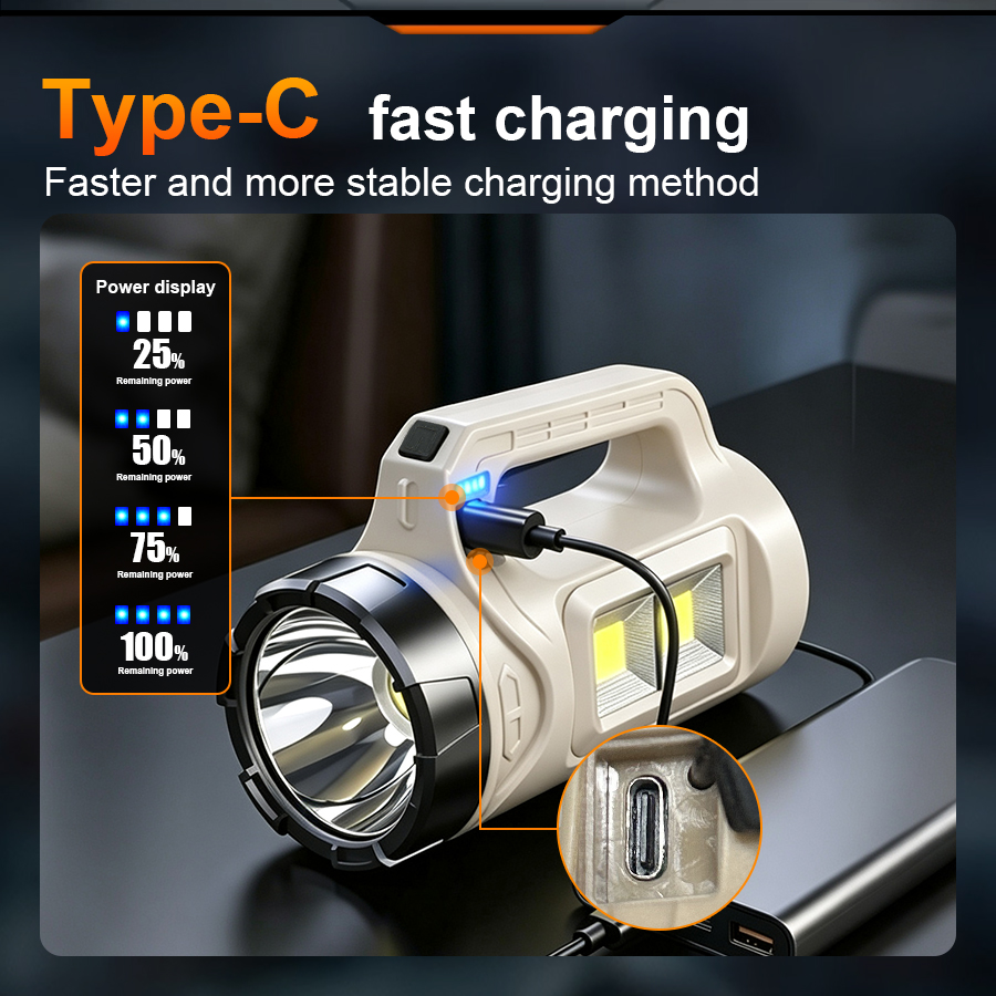 マルチシーンハンドヘルド LED トーチソーラー Type- - Solar Emergency Charger のレビューと価格