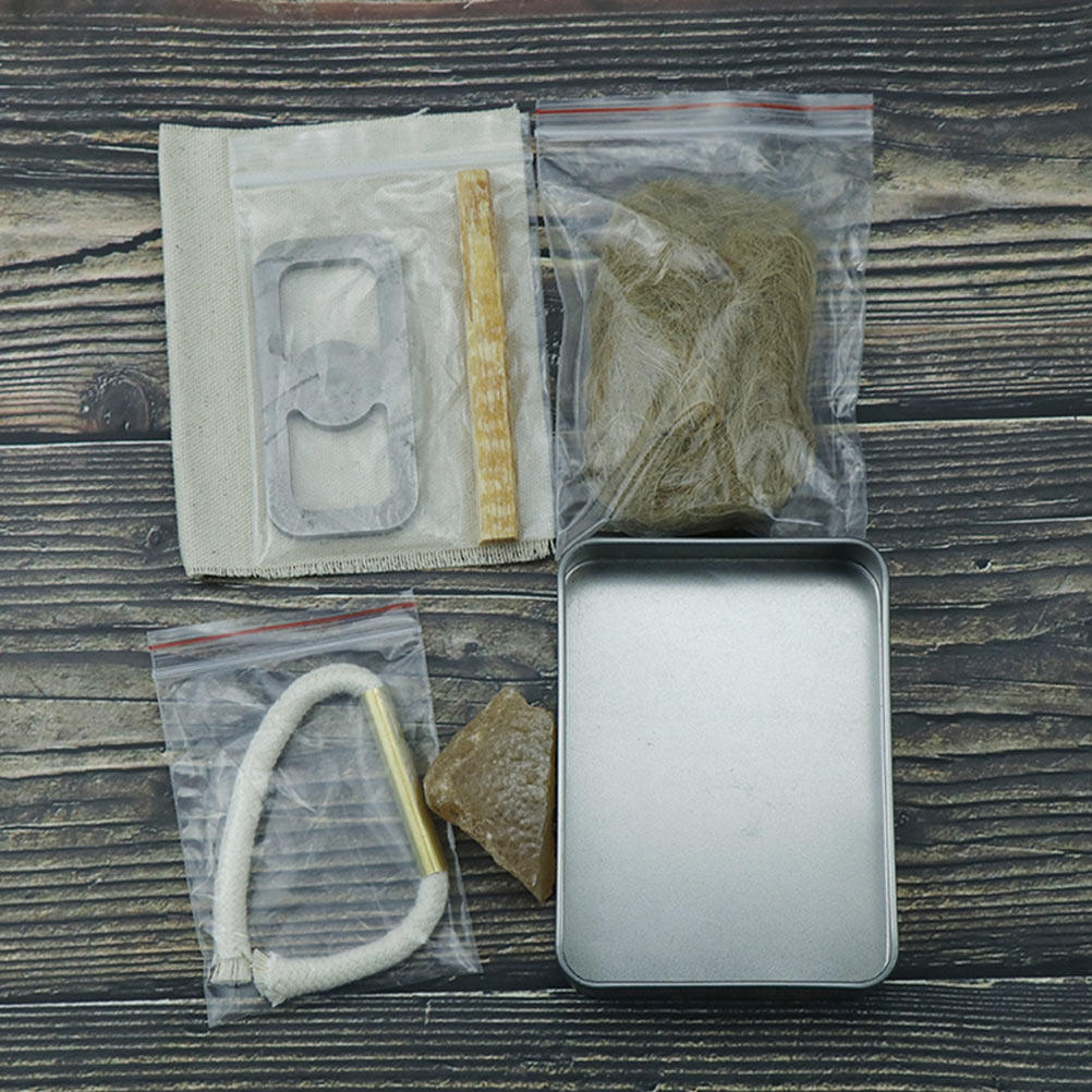 1 セットファイヤースターターロープキャンプアウトドアサバイ - Fire Starting Kit のレビューと価格
