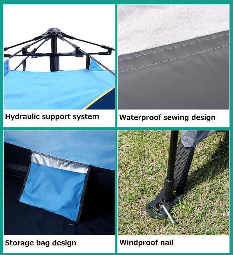 1-2/3-4人全自動キャンプテント防雨防風抗uvポップアッ - Emergency Mylar Tent のレビューと価格
