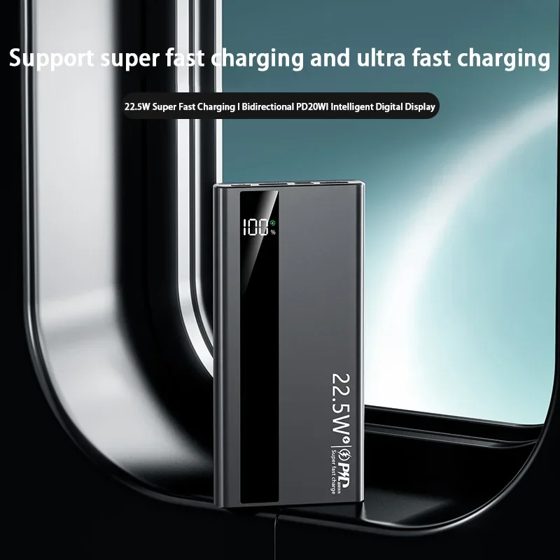 20000mAh パワーバンク急速充電 22.5W 大容量バ - Solar Emergency Charger のレビューと価格